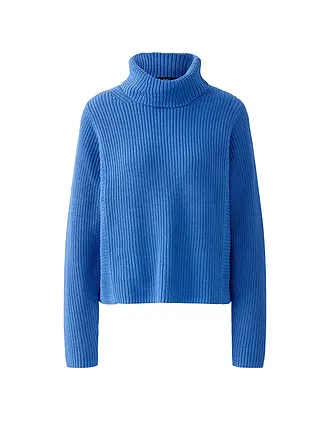 OUÍ | Rollkragenpullover | blau