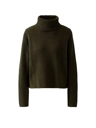 OUÍ | Rollkragenpullover | olive