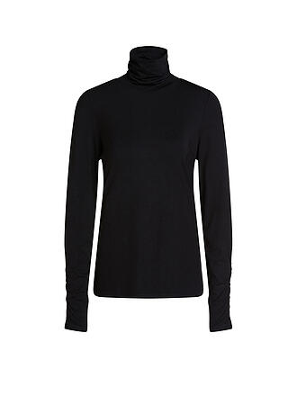 OUÍ | Rollkragenshirt | schwarz