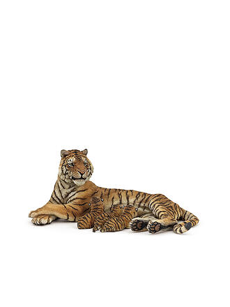 PAPO | Liegende Tigerin mit Babies | keine Farbe