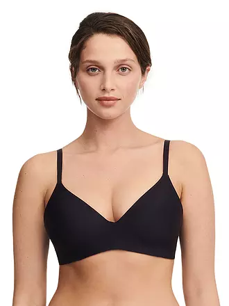 PASSIONATA | BH gefüttert ohne Bügel ROMANE schwarz | blau