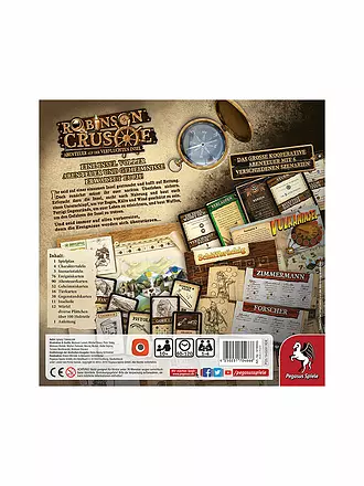 PEGASUS | Robinson Brettspiel - Crusoe - Abenteuer auf der Verfluchten Insel | keine Farbe