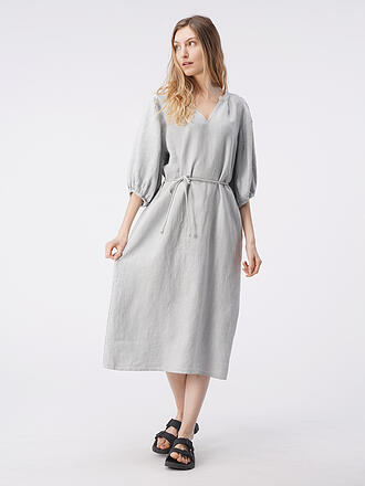 PENN&INK | Leinenkleid | hellgrau