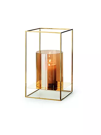 PHILIPPI | Windlicht KATHLEEN 30x20cm Glas / Gold | gold