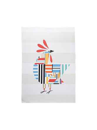 PICHLER | Geschirrtuch 50x70cm ROOSTER Multicolor | creme