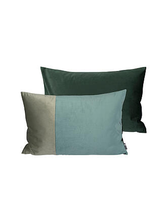 PICHLER | Samt Kissenhülle Filou 40x60cm Bordeaux | grün