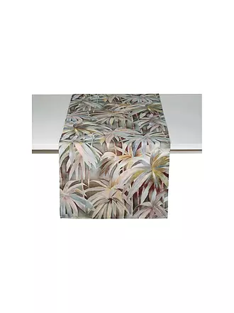 PICHLER | Tischläufer PALMS 50x150cm Lagune | hellgrün