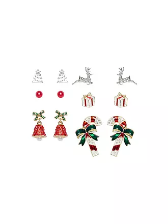 PIECES | Ohrringe PCJADIA X-MAS 6er Pkg. | bunt