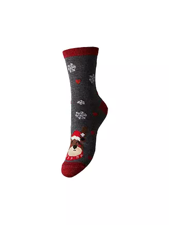 PIECES | Socken  PCJINGLE cloud dancer/light gold lurex snow | hellgrau
