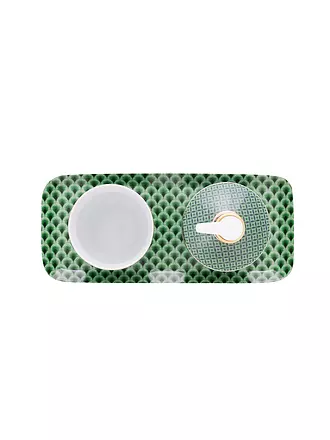 PIP STUDIO | Badaccessoires Set 3tlg Kyoto Festival Dark Pink | hellgrün