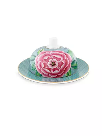 PIP STUDIO | Butterdose rund BLUSHING BIRDS 17x8cm Blau | weiss