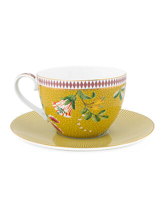 PIP STUDIO | Cappuccinotasse mit Untertasse LA MAJORELLE 280ml Gelb | gelb