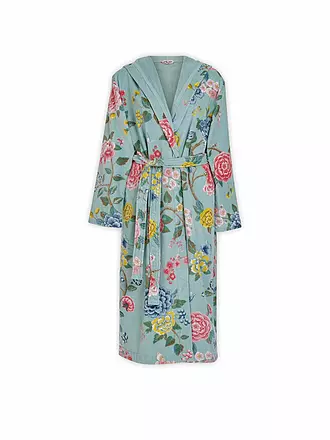 PIP STUDIO | Damen Bademantel Good Evening Weiss | blau