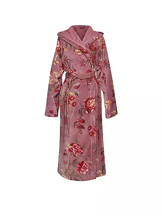 PIP STUDIO | Damen Bademantel SECRET GARDEN Mauve | weiss