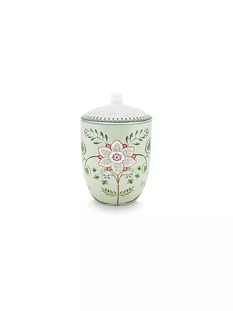 PIP STUDIO | Dose mit Deckel  LILY & LOTUS 1,5l Off White | hellgrün