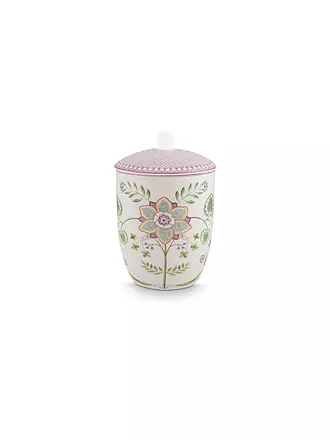 PIP STUDIO | Dose mit Deckel  LILY & LOTUS 1,5l Off White | hellgrün