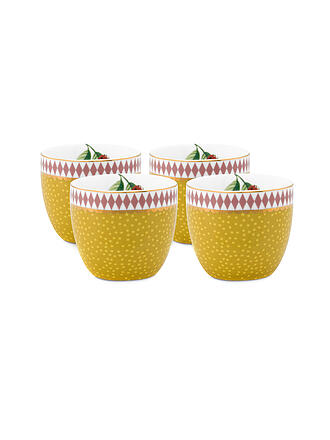 PIP STUDIO | Eierbecher Set 4er LA MAJORELLE 5cm Gelb | gelb