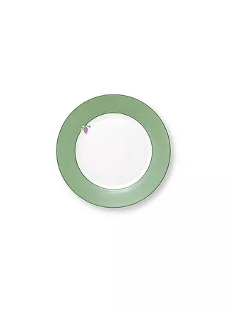 PIP STUDIO | Frühstücksteller klein LILY & LOTUS 21cm Uni Light Green | lila