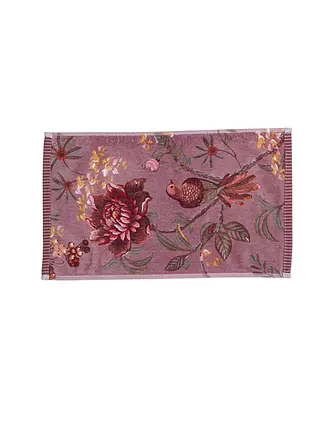PIP STUDIO | Gästetuch 30x50cm SECRET GARDEN Mauve | hellbraun