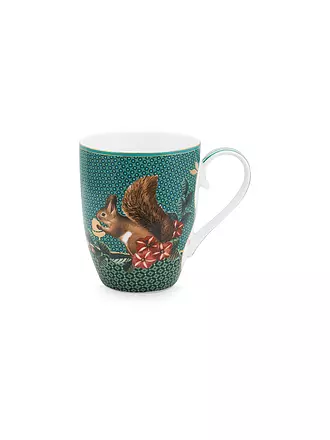 PIP STUDIO | Henkelbecher 2er Set 350ml WINTER WONDERLAND | petrol