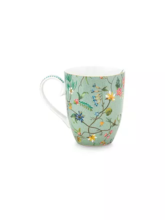 PIP STUDIO | Henkelbecher L 350ml  Jolie Flowers Blue | türkis
