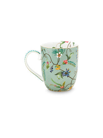 PIP STUDIO | Henkelbecher S 145ml  Jolie Flowers Blue | hellgrün