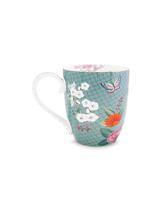 PIP STUDIO | Henkelbecher X-Large BLUSHING BIRDS 450ml Weiss | hellblau