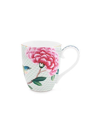 PIP STUDIO | Henkelbecher X-Large BLUSHING BIRDS 450ml Weiss | hellblau