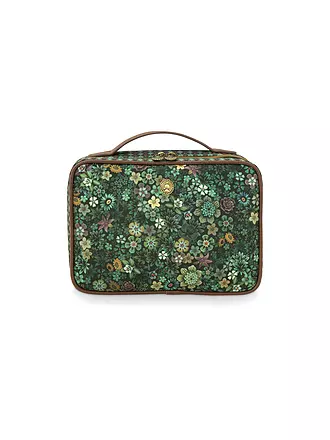 PIP STUDIO | Kosmetiktasche - Beauty Case TUTTI FIORI 27x19x10cm Pink | dunkelgrün