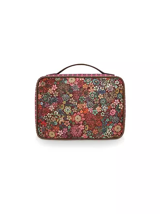 PIP STUDIO | Kosmetiktasche - Beauty Case TUTTI FIORI 27x19x10cm Pink | dunkelgrün