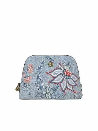 PIP STUDIO | Kosmetiktasche Flower Festival M Light Blue | hellblau