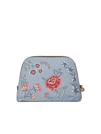 PIP STUDIO | Kosmetiktasche Flower Festival M Light Blue | hellblau