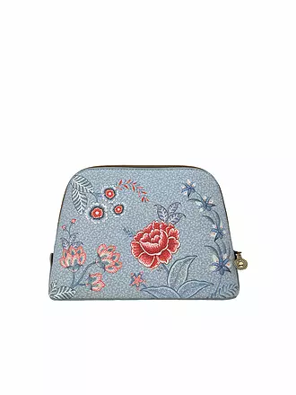PIP STUDIO | Kosmetiktasche Flower Festival M Light Blue | hellblau