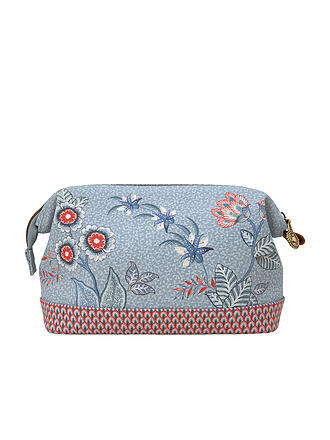 PIP STUDIO | Kosmetiktasche Flower Festival M Light Blue | hellblau