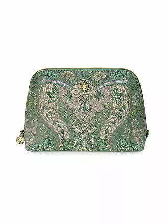 PIP STUDIO | Kosmetiktasche Triangle KYOTO FESTIVAL 17x16,5x8cm greem | blau