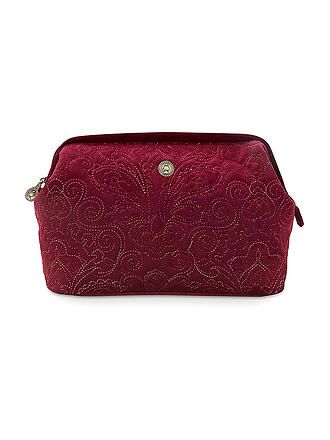 PIP STUDIO | Kosmetiktasche VELVET QUILTED DAYS XL 30x20x13cm red | blau