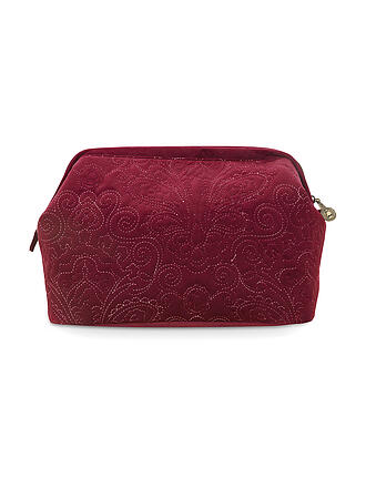 PIP STUDIO | Kosmetiktasche VELVET QUILTED DAYS XL 30x20x13cm red | blau