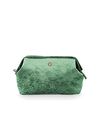 PIP STUDIO | Kosmetiktasche Velvet Quilted L 30x27cm | blau