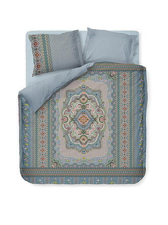 PIP STUDIO | Perkal Bettwäsche  Majorelle Carpet 2x 70x90cm / 200x200cm Blue | rosa