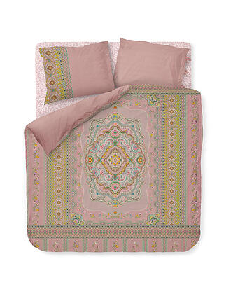 PIP STUDIO | Perkal Bettwäsche  Majorelle Carpet 2x 70x90cm / 200x200cm Blue | rosa
