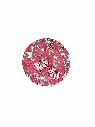 PIP STUDIO | Platzteller 32cm Flower Festival Dark Pink | hellblau