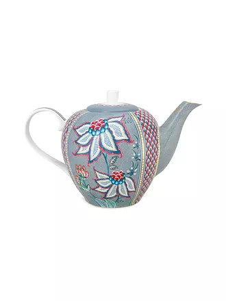 PIP STUDIO | Teekanne 1,6l Large FLOWER FESTIVAL Light Blue | beere