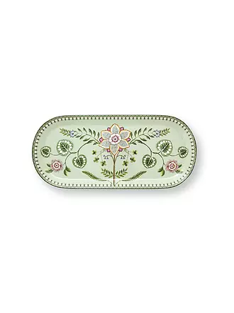 PIP STUDIO | Tortenplatte  LILY & LOTUS 33x15,5cm Light Green | lila