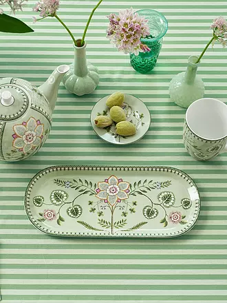 PIP STUDIO | Tortenplatte  LILY & LOTUS 33x15,5cm Light Green | lila