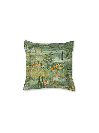 PIP STUDIO | Zierkissen 45x45cm TOSCANA Gruen | dunkelgrün