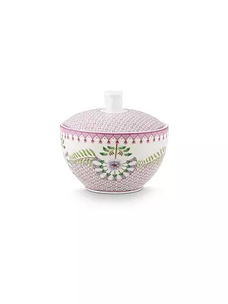 PIP STUDIO | Zuckerdose 300ml LILY & LOTUS Tiles Light Gr. | lila