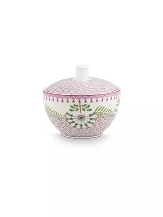 PIP STUDIO | Zuckerdose 300ml LILY & LOTUS Tiles Light Gr. | lila