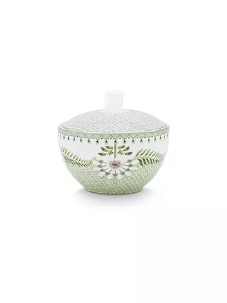 PIP STUDIO | Zuckerdose 300ml LILY & LOTUS Tiles Light Gr. | lila