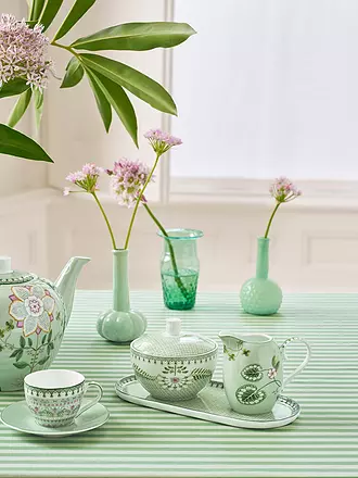 PIP STUDIO | Zuckerdose 300ml LILY & LOTUS Tiles Light Gr. | lila