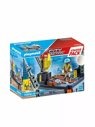 PLAYMOBIL | Starter Pack Baustelle mit Seilwinde 70816 | keine Farbe